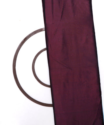 Dark Maroon Colour Plain Satin Fabric